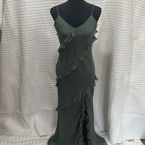 Birdy Grey Valentina Dress - Olive Green - Chiffon